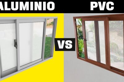 Comparativa visual de ventanas de aluminio y ventanas de PVC enfrentadas 6rf uGvpyso