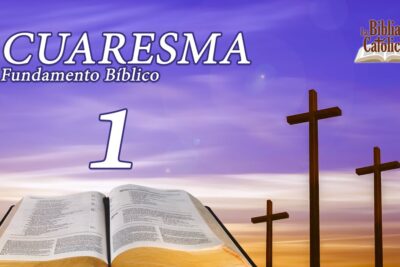 Cuaresma Fundamento Bíblico 1 - 7N4lfIoU5dg | Biblia abierta y cruces sobre un cielo púrpura al amanecer
