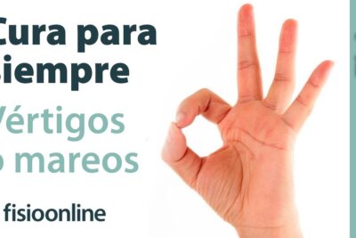 Mano haciendo gesto OK junto al texto promocional 'Cura para siempre Vértigos o mareos' 97vXa84wY4A