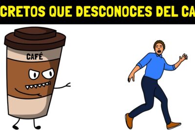 Taza de café animada y agresiva persiguiendo a una persona asustada QGpIhrR01yU