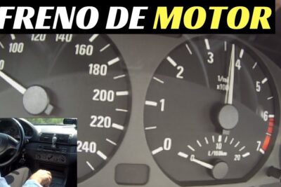 Tablero del coche con velocímetro y tacómetro y texto FRENO DE MOTOR RgwKFYQyEAM