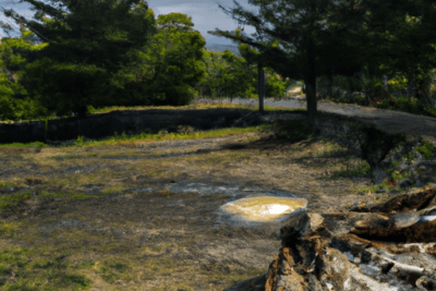 Paisaje rural con árboles, roca y claro que sirve como ilustración para la consulta aceite de coco caducado es seguro utilizarlo o debemos desecharlo