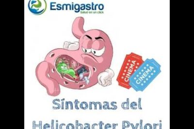 Ilustración de un estómago enojado con bacterias internas que representa síntomas de Helicobacter Pylori bTUOaX z 8w