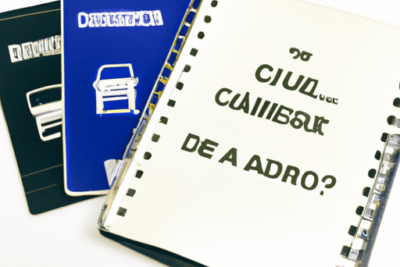Documentos y cuaderno sobre carnet de conducir caducado que debes hacer
