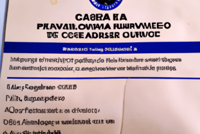 Documento impreso con sello circular, texto parcial y manchas que ilustra carta de conducao caducada ha mais de 5 anos o que precisas saber e como renova la