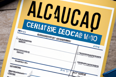 Aviso en papel amarillo con formulario y bolígrafo sobre mesa, ilustrando trámites por cédula caducada ecuador 2024 todo lo que necesitas saber