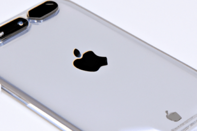 Vista trasera de un iPhone con funda transparente y cámara dual, cobertura caducada iphone 8 plus que debes saber