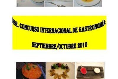 Collage de platos y presentaciones de concurso que inspira como hacer un aji de gallina light sin perder su sabor tradicional en versión moderna