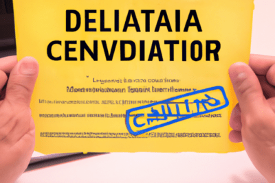 Manos sujetando un certificado amarillo con un sello azul de caducidad que ilustra como renovar un certificado digital caducado