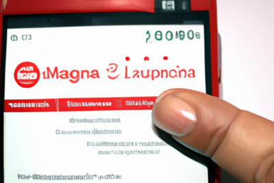 Mano tocando la pantalla de un smartphone con una web abierta para como saber si ha caducado mi certificado digital.