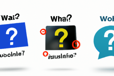 Ilustración de tres iconos con signos de interrogación que sugiere como solucionar el problema de whatsapp caducado sigue este truco