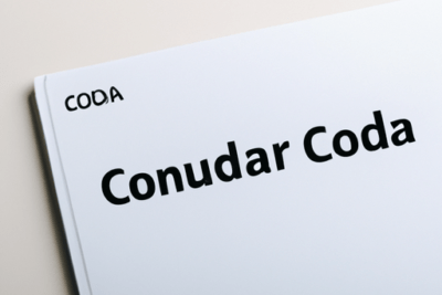 Portada blanca con el texto Conudar Coda, ilustración para como verificar si la carta de conducao esta caducada