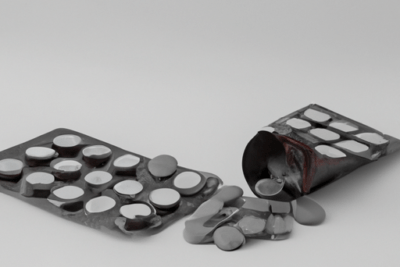 Blísteres abiertos y pastillas sueltas sobre una superficie neutra que representan cuanto dura un medicamento caducado desmintiendo los mitos y aclarando la realidad.