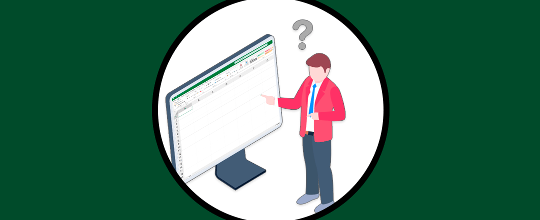 Ilustración de una persona señalando una pantalla con una hoja de cálculo, descubre como excel puede ser tu mejor base de datos