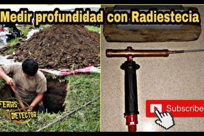 Persona cavando junto a un montículo de tierra y herramientas de radiestesia en primer plano, descubre en profundidad que significa el numero 2.