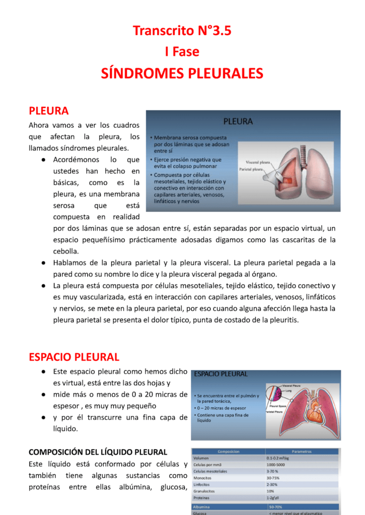 descubre la funcion del espacio entre pleura visceral y parietal 1