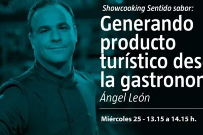 Cartel promocional de showcooking sobre generación de producto turístico a partir de la gastronomía descubre que comen los zorzales y como su dieta impacta en su habitat natural