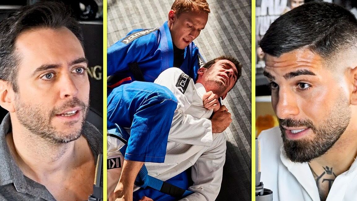 Collage de entrenamiento y entrevistas en estudio donde descubre todo lo que necesitas saber sobre que significa mma