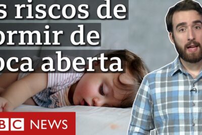 Bebé dormido con la boca abierta ilustra dormir boca