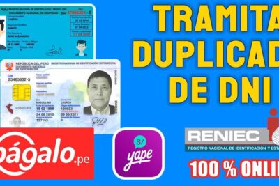 Cartel promocional con DNI, logos de Págalo.pe y Yape y texto que anuncia duplicado dni 5