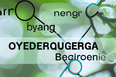 Gráfico molecular y fondo verde que ilustra el peligro de usar agua oxigenada caducada que debes saber