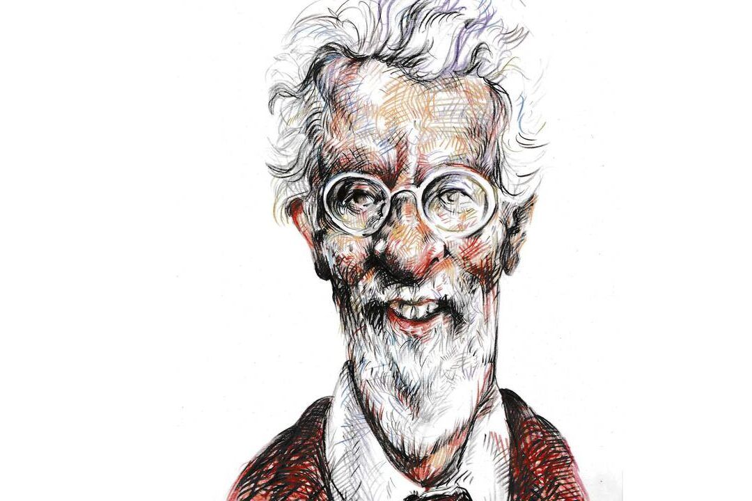 Retrato en dibujo de un pensador anciano con gafas y barba que invita a pensar el yo y el otro en la filosofia latinoamericana todo lo que debes saber 1