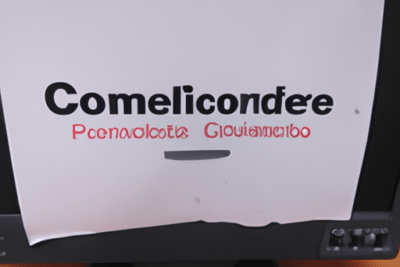 Papel adherido a la pantalla de un monitor con un mensaje que dice que esta computadora esta bloqueada porque el certificado de inicio ha caducado.