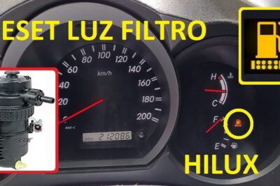 Testigo de filtro gasoil encendido en el tablero del vehículo