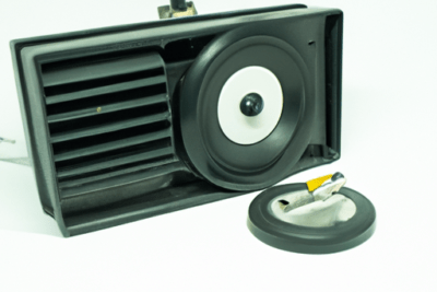 Altavoz rectangular con trompeta y cono desmontado mostrando piezas sueltas y desgaste, fonestar 584 caducado es hora de renovar tu equipo de sonido