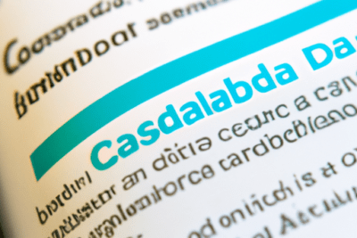 Documento impreso con cabecera azul y texto desenfocado que sugiere una guía sobre gobierno de canarias contrasena caducada como solucionarlo