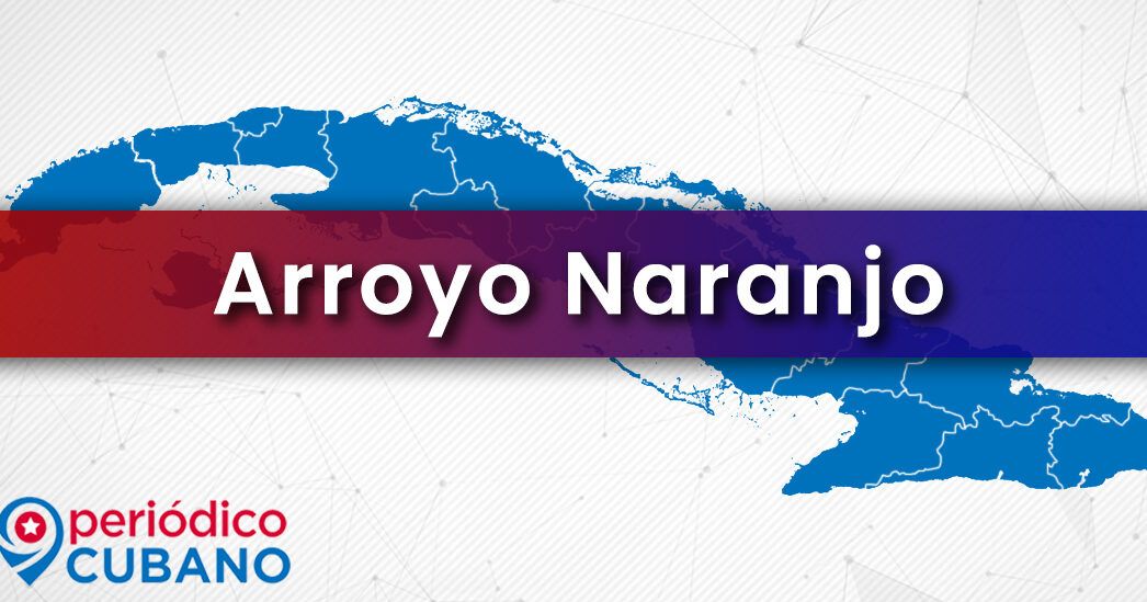 Arroyo Naranjo en mapa de Cuba con logo de Periódico Cubano, inhalaste humo de extintor descubre que puede suceder