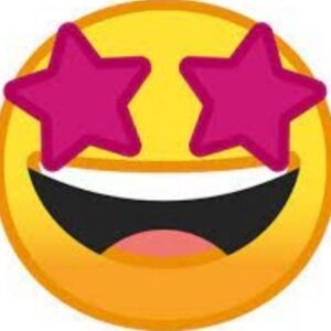Interpretacion del emoji significado y curiosidades: rostro amarillo sonriente con estrellas magenta en los ojos