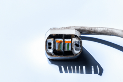 Conector de cable USB dañado con pines expuestos y carcasa arrancada, la conexion ha caducado no se ha podido conectar con el mundo