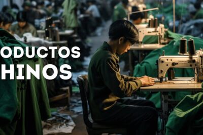 Trabajador en un taller de costura junto a máquinas y prendas verdes, la realidad detras de las chinas que comen mucho mitos y realidades