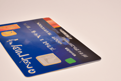 Tarjeta azul con chip inclinada sobre fondo neutro, la tarjeta esta caducada movistar que debes hacer al respecto