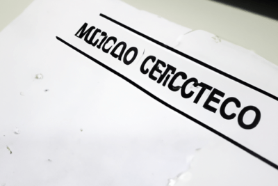 Hoja impresa con texto en negrita y líneas horizontales, imagen ilustrativa sobre las credenciales de encriptacion han caducado en mac xerox.