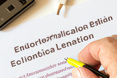 Mano escribiendo junto a un móvil y un cable sobre un documento que sugiere los certificados de su dni electronico han caducado que hacer y como renovarlos