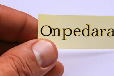 Mano sosteniendo una etiqueta amarilla con texto en fondo claro que plantea los riesgos de consumir omeprazol caducado es seguro o debes tener precaucion