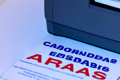 Hoja impresa con letras rojas y azules saliendo de una impresora, mi dni esta caducado que debo hacer