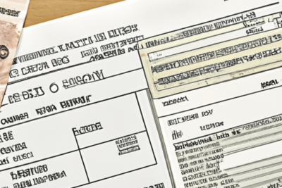 Formularios y tarjeta de identificación sobre una mesa relacionados con multa por licencia de conducir caducada conoce las consecuencias de esta infraccion