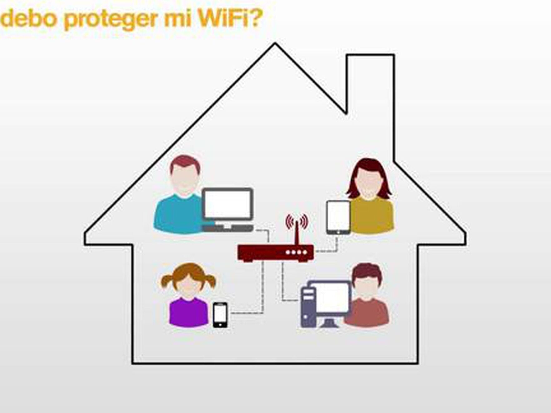 Ilustración de una casa con varios dispositivos conectados a un router y mensaje sobre no puedes conectarte a internet descubre que significa direccion ip no disponible