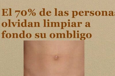 Ombligo humano en primer plano que ilustra riesgo de olor ombligo por falta de limpieza.