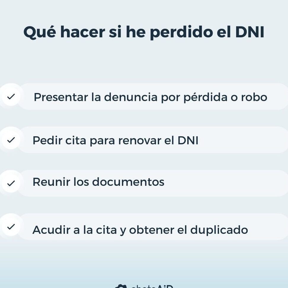 perdiste tu dni en espana aqui te explicamos que hacer