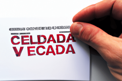 Mano sosteniendo una tarjeta con sello rojo indicando puedo votar con la cedula caducada
