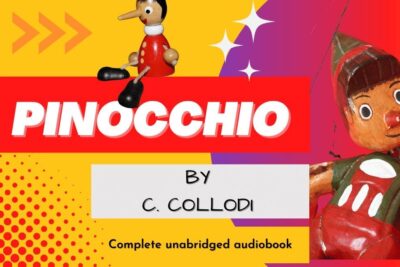 Portada colorida con la palabra PINOCCHIO y una marioneta de madera, que comen las jaibas descubre la dieta perfecta para estas deliciosas criaturas marinas
