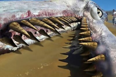 Primer plano de mandíbula varada con filas de dientes cónicos que sugiere preguntas sobre que comen las orcas marinas una mirada detallada a la dieta de estos fascinantes depredadores