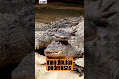 Tres cocodrilos apiñados mostrando piel escamosa y mandíbulas poderosas, que comen las serpientes descubre la fascinante dieta de estos reptiles