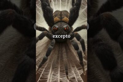 Primer plano de una tarántula peluda con ojos rojizos y patas largas sobre una estructura similar a una telaraña, que comen las tarantulas descubre la dieta de estos fascinantes aracnidos.