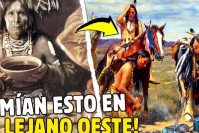 Personas con indumentaria tradicional junto a caballos y un cuenco de comida, composición visual con texto que comen los leones marinos descubre su dieta y habitos alimenticios