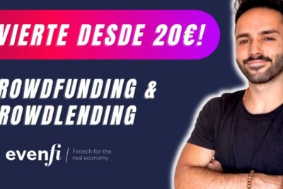 Imagen promocional con el texto Crowdfunding & Crowdlending y el mensaje invierte desde 20€, explicando que es el crowdlending y como invertir